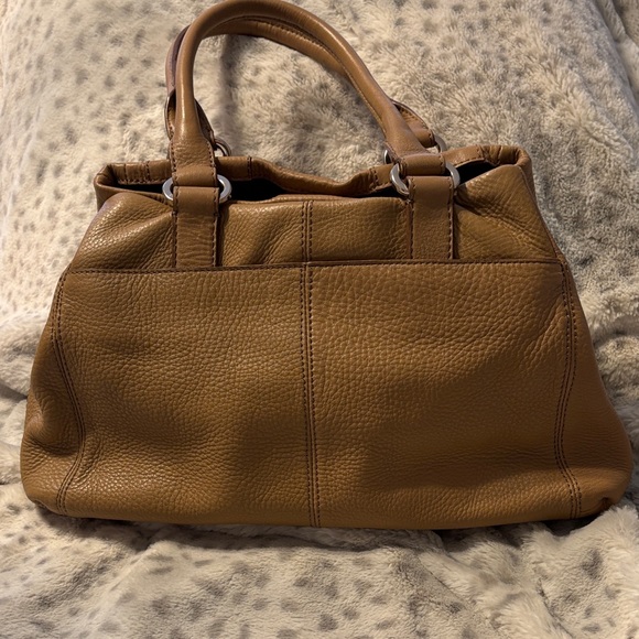 Banana Republic Pebbled Tan Leather Handbag - Picture 4 of 11